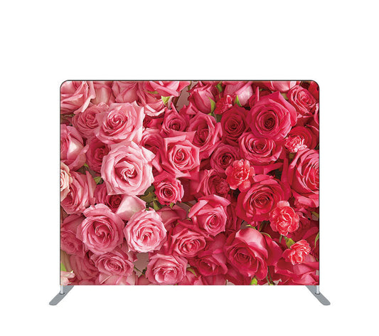 Pillowcase Tension Backdrop Pink Rose Floral Valentine s Day