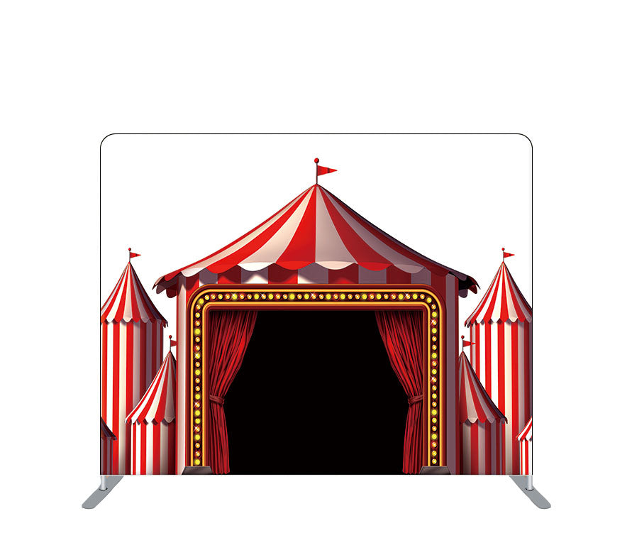 Pillowcase Tension Backdrop Red Circus