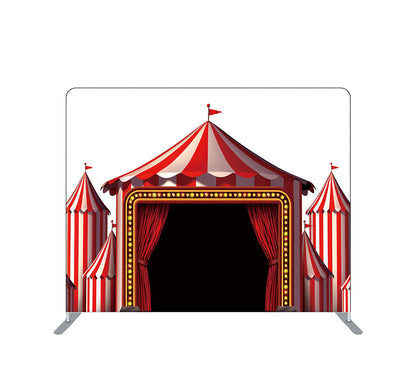 Pillowcase Tension Backdrop Red Circus