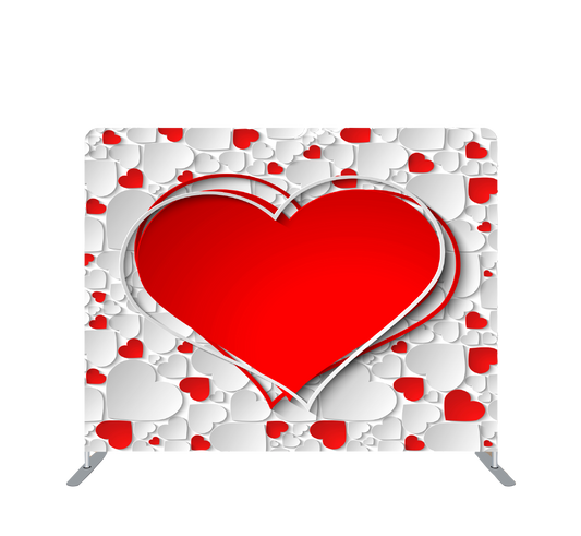 Pillowcase Tension Backdrop Red Heart