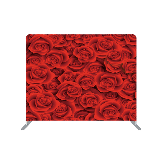 Pillowcase Tension Backdrop Red Roses