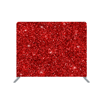 Pillowcase Tension Backdrop Red Sparkle