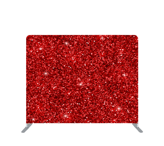 Pillowcase Tension Backdrop Red Sparkle