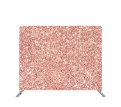 Pillowcase Tension Backdrop Rose Gold Sparkle