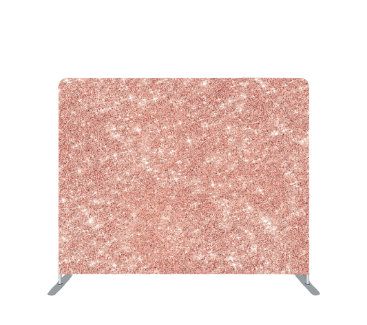 Pillowcase Tension Backdrop Rose Gold Sparkle