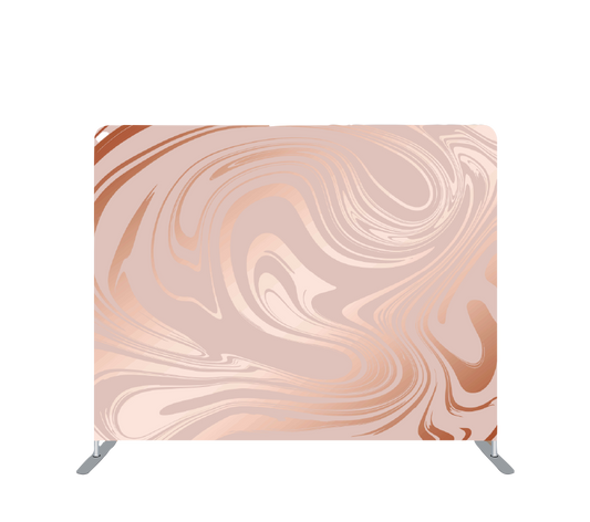 Pillowcase Tension Backdrop Rose Gold Swirl