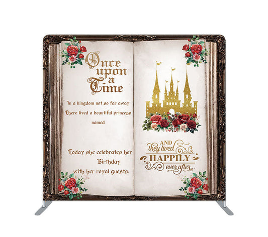 Pillowcase Tension Backdrop Rose Storybook Talebook Once upon a time