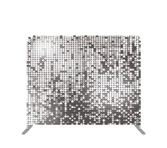 Pillowcase Tension Backdrop Silver Sequin Pattern Printed
