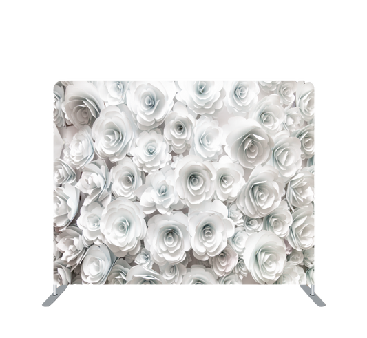 Pillowcase Tension Backdrop Small White Paper Floral