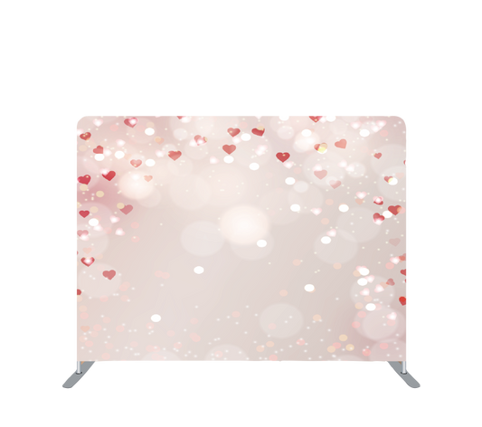 Pillowcase Tension Backdrop Valentines Mini Hearts