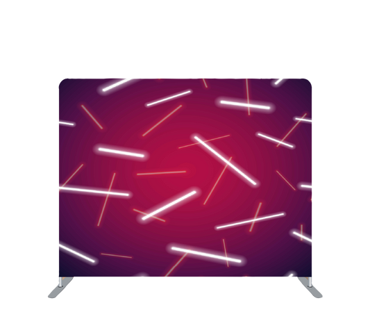 Pillowcase Tension Backdrop White Glow Sticks