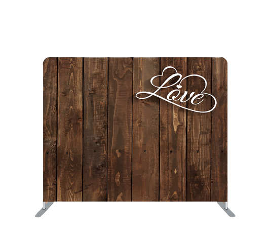 Pillowcase Tension Backdrop Wooden Love Right