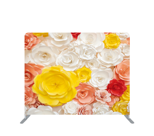 Pillowcase Tension Backdrop Yellow Popping Flower