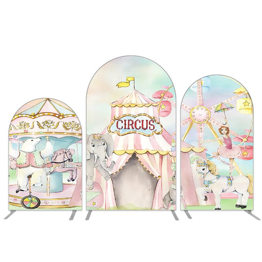 Pink Circus Chiara Wall Arch Backdrop Cover