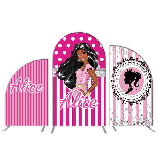 Pink Girl Backdrop for Personalized Backdrop Cover