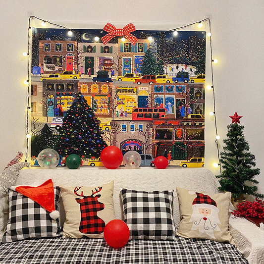 Premade Christmas Decorations Backdrop