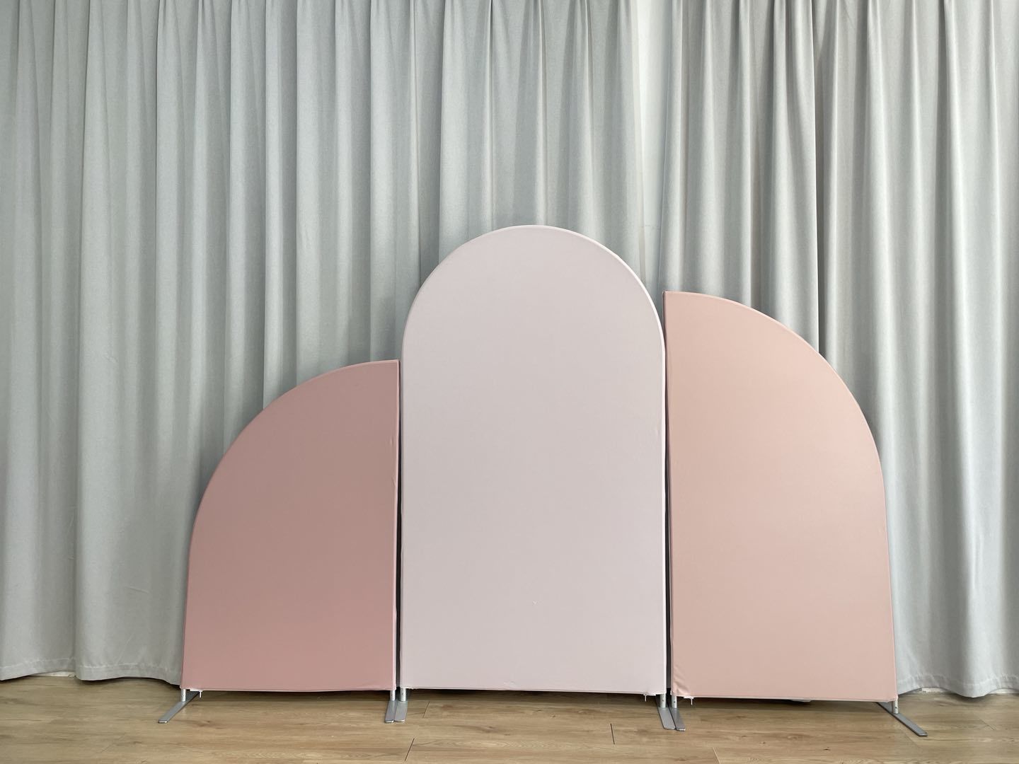 Solid Nude and Pale Chestnut Color Arch Backdrop