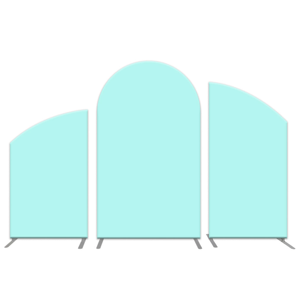 Photo of Solid Turquoise Blue Arch Backdrop