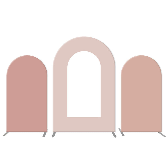 Chestnut Backdrop Solid Light Chestnut and Nude Combination Open Backdrop Arch for ...