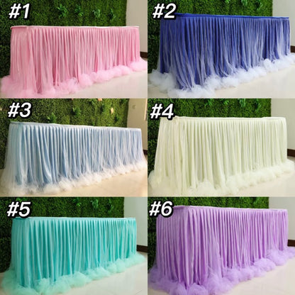 Wedding Table Cloths Covers with 4ft/6ft/8ft