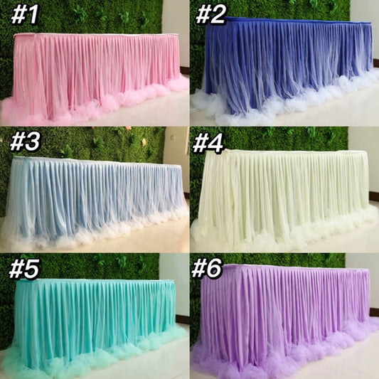 Wedding Table Cloths Covers with 4ft/6ft/8ft