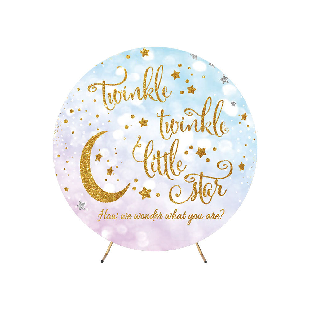 Twinkle Twinkle Little Star Round Backdrop Cover