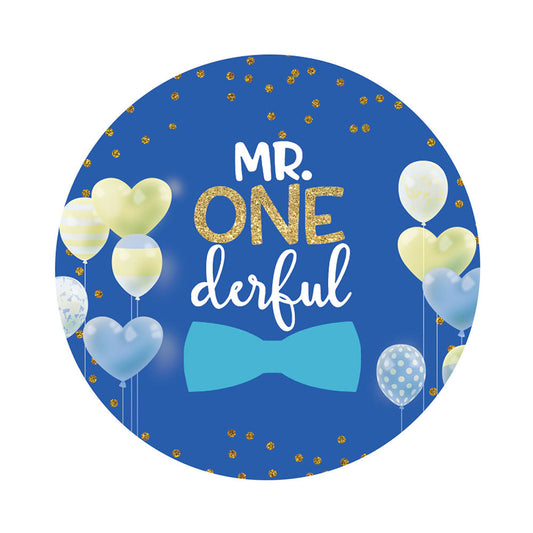 Wild One Boys Round Backdrop Cover