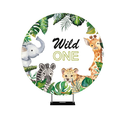 Wild One Round Backdrop Cover