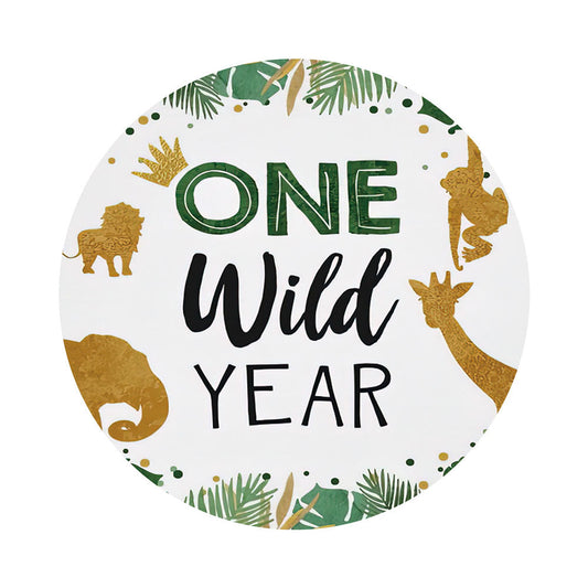 Wild One Safari Round Backdrop Cover