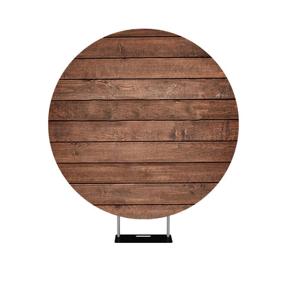 Wooden Round Backdrop Cover