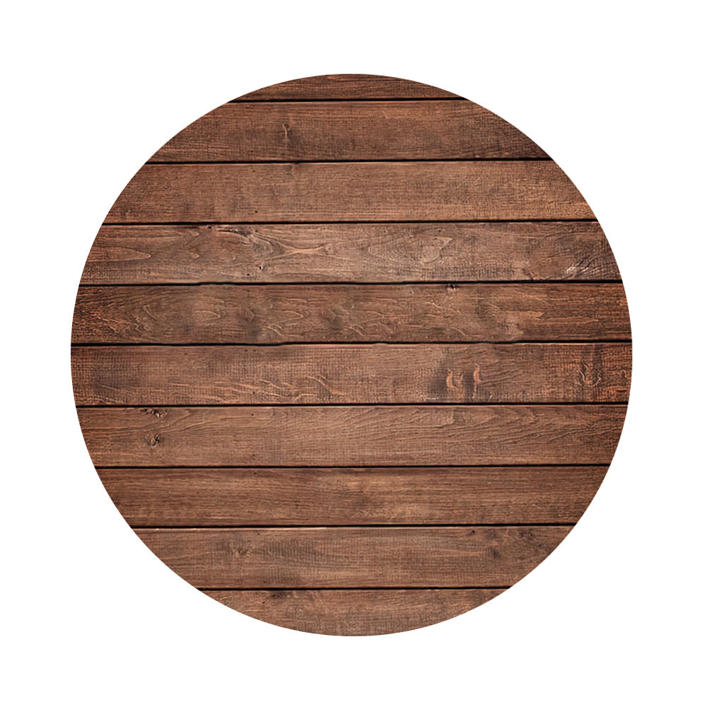 Wooden Round Backdrop Cover